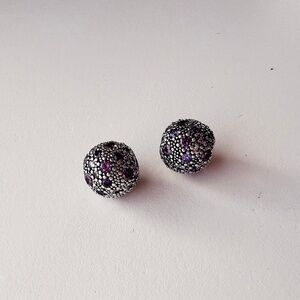 Pandora Purple Cosmic Stars Clips Pair